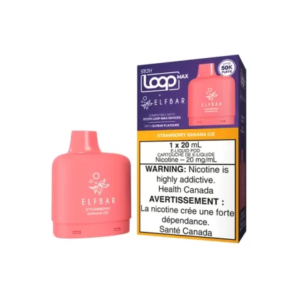 Strawberry Banana Ice STLTH Loop Max X Elfbar 50K Pod'