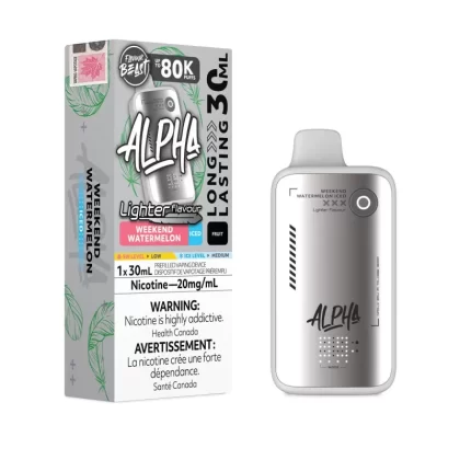 Weekend Watermelon Iced Flavour Beast Alpha Light Disposable Vape