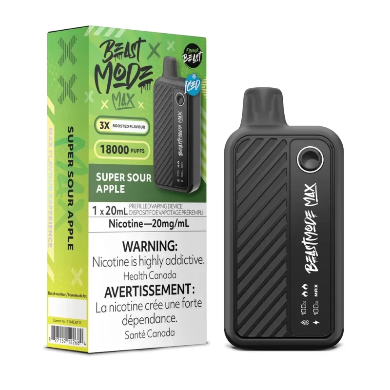 Beast Mode Max 18K Super Sour Pineapple (Iced) Disposable Vape