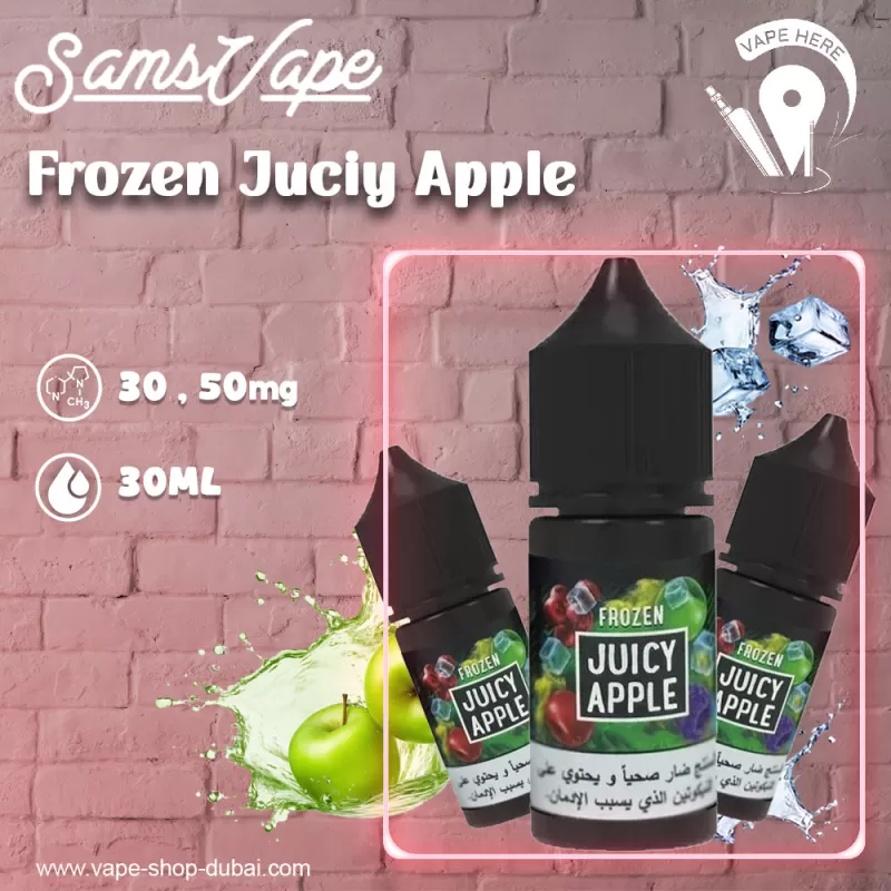 Frozen Juicy Apple Saltnic By Sam Vapes #