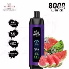 Al fakher Crown Bar 8000 Puffs Lush Ice in Saudi Arabia