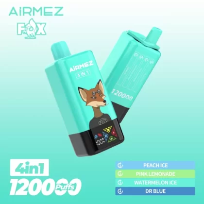 Airmez Fox 120K Puffs 4 in 1 Flavors Disposable Vape EU Warehouse