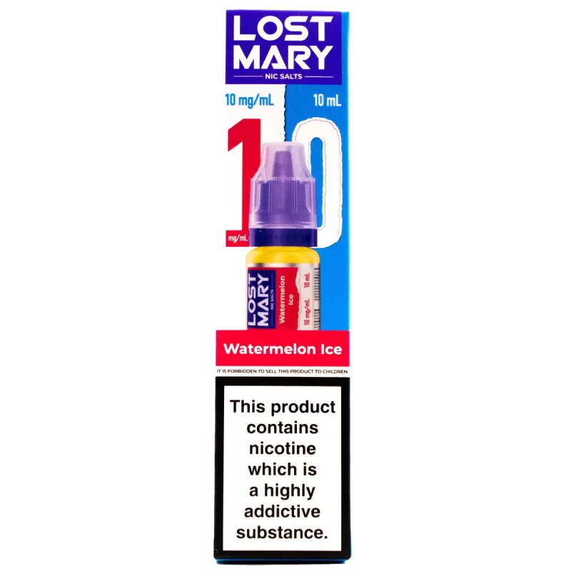 Watermelon Ice 10ml Nic Salt E-liquid By Lost Mary Nic Salts
