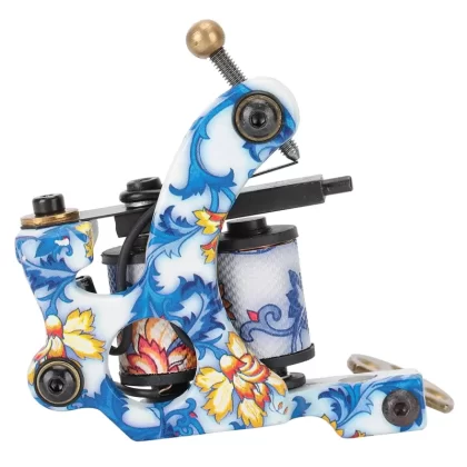 10 Wrap Coils Tattoo Machine, Traditional Handmade Shading Coil Machine Fashion Rotary Liner Shader