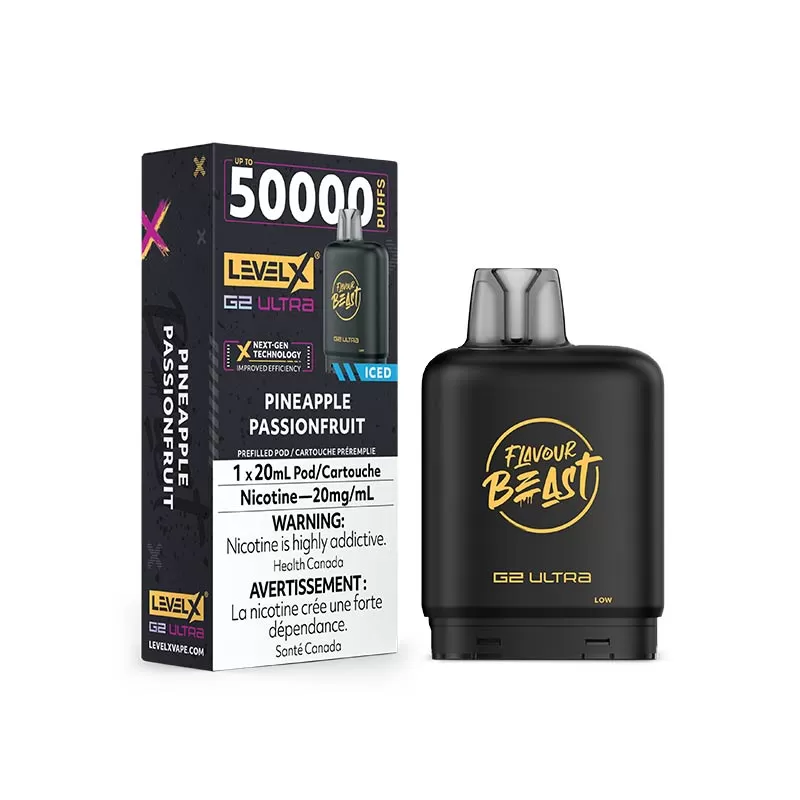 Level X G2 Ultra Pod - Flavour Beast - Pineapple Passionfruit Iced (ON)