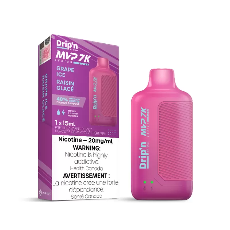 Drip'n by Envi MVP Series Grape Iced Disposable Vape