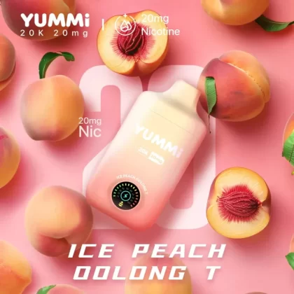 YUMMI 20K (20000) Disposable Vape - Ice Peach Oolong T (Super Cool)