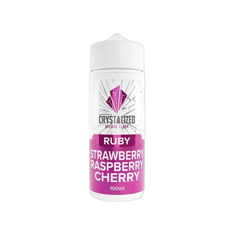 Ruby Strawberry Raspberry Cherry Shortfill E-Liquid by Crystalized 100ml
