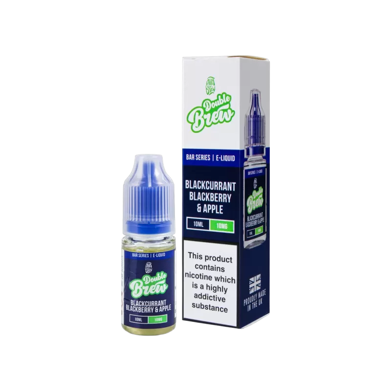 Blackcurrant & Blackberry Apple Nic Salt E-Liquid by Double Brew