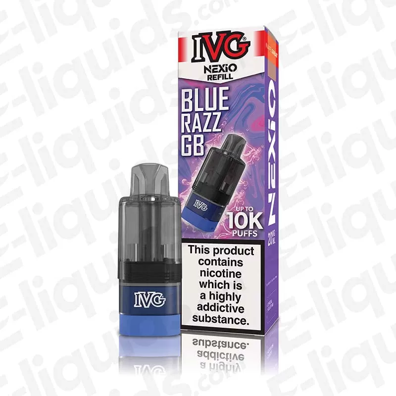 IVG Nexio Blue Razz Gb Prefilled Pod