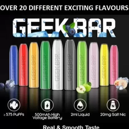 Wholesale Geek Bar Disposable Vape Pen E-Cig Pod Starter Kit 20mg 575 puffs 500mAh Genuine
