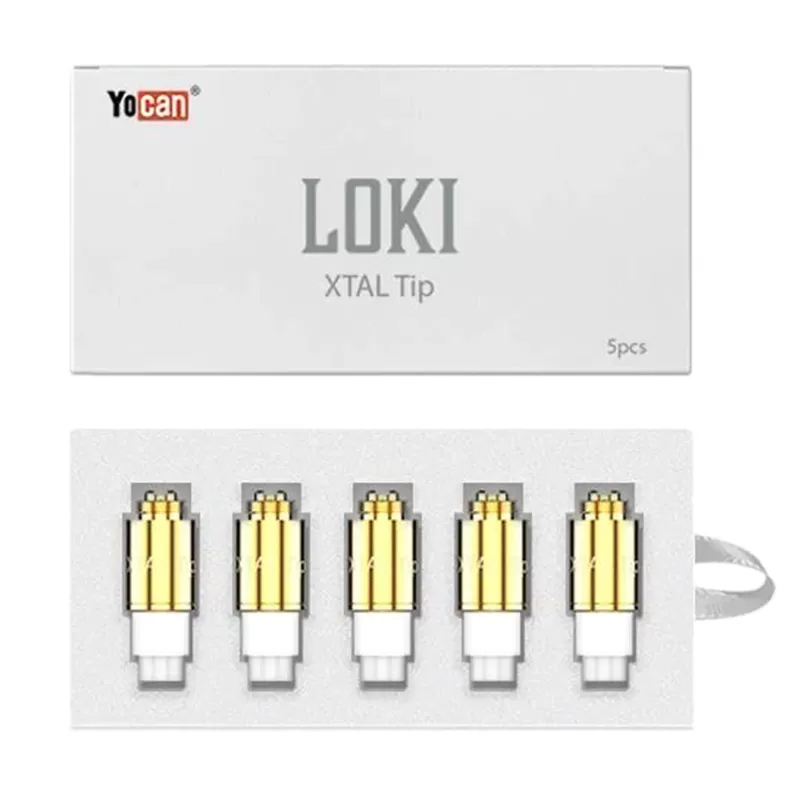 Yocan Loki Xtal Tip 510 Thread Coil Gold 5 Pack
