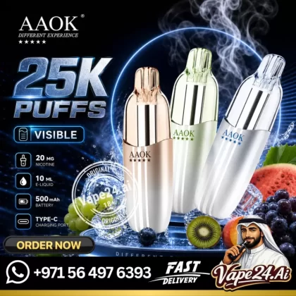 AAOK 25K Puffs Disposable Vape in Dubai, UAE
