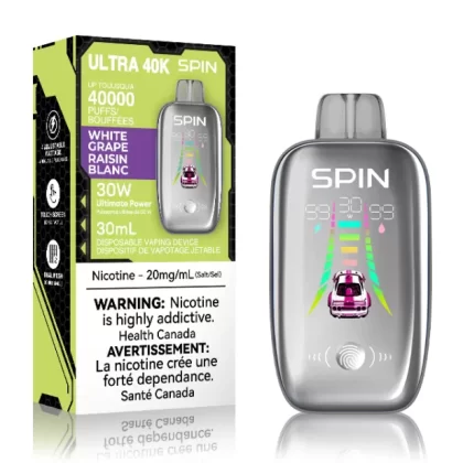 White Grape - Spin Vape 40k Ultra Disposable Vape