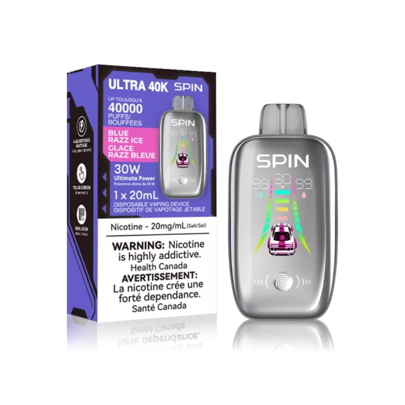 Spin Ultra 40K (40000) Disposable Vape - Blue Razz Ice