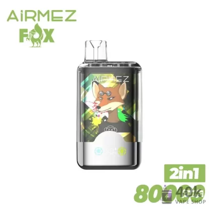 Airmez FOX 80K Disposable Vape with Dual Flavors & TFT Screen