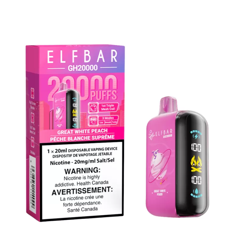 Elf Bar GH20K – Great White Peach Disposable Vape