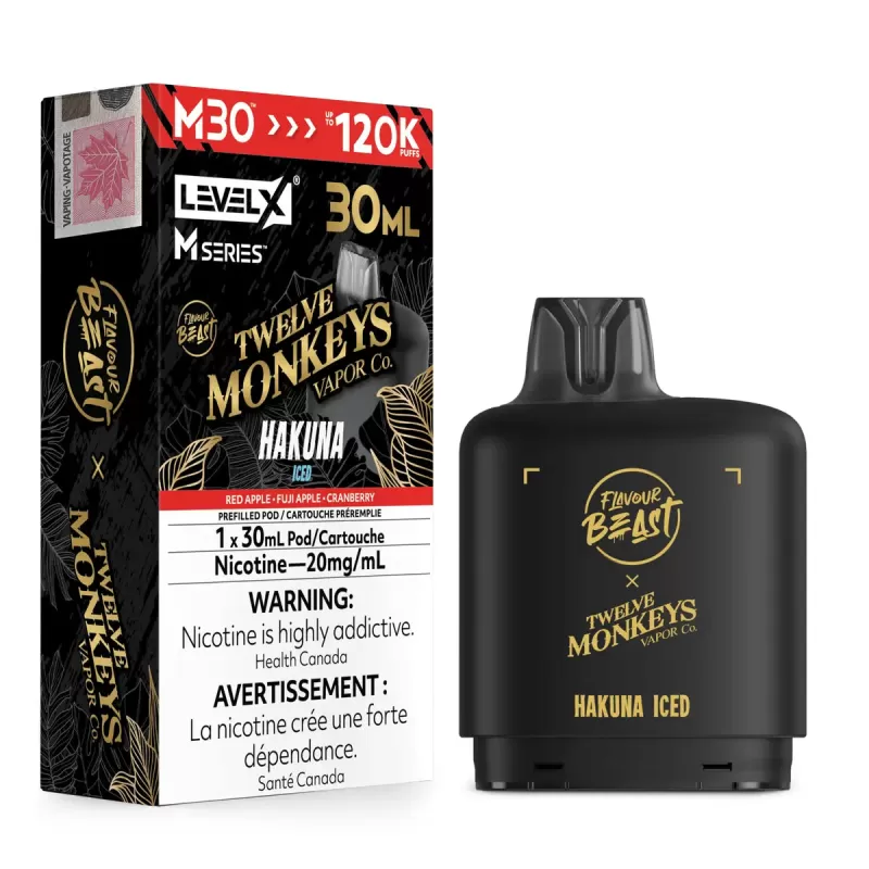 Hakuna Iced Level X M Series 30mL Pod – 120K