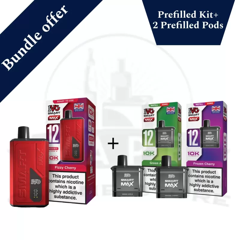 IVG Smart Max 10K Pod Kit + 2 Refill Pods | Bundle Vape Deal