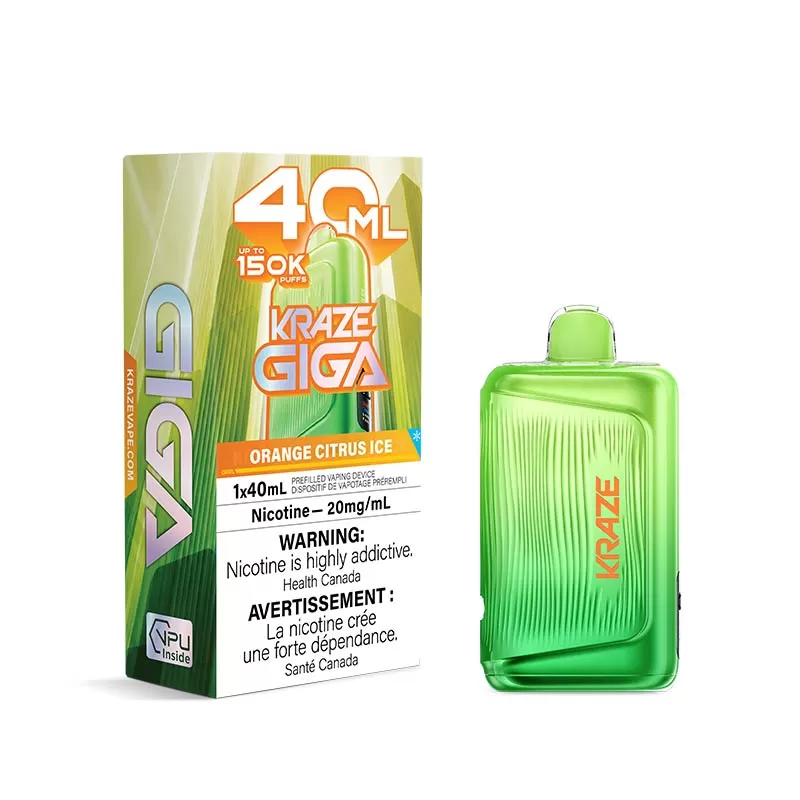 Kraze Giga Disposable - Orange Citrus Ice (ON)