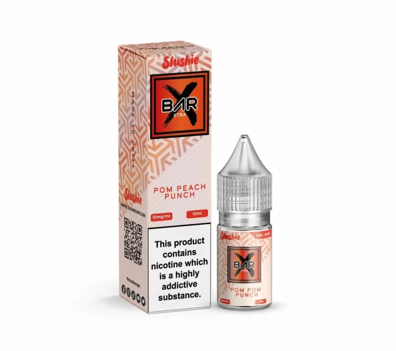 Pom Peach Punch Salt E-Liquid By Slushie 10ml