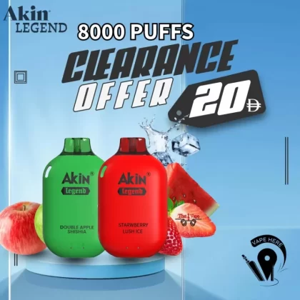 AKIN LEGEND 8000 PUFFS DISPOSABLE VAPE 3% Nicotine #
