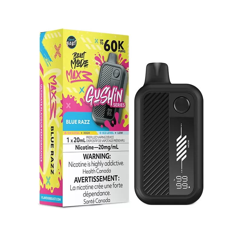 Flavour Beast Beast Mode Max 3 Disposable - Gushin' Blue Razz (ON)