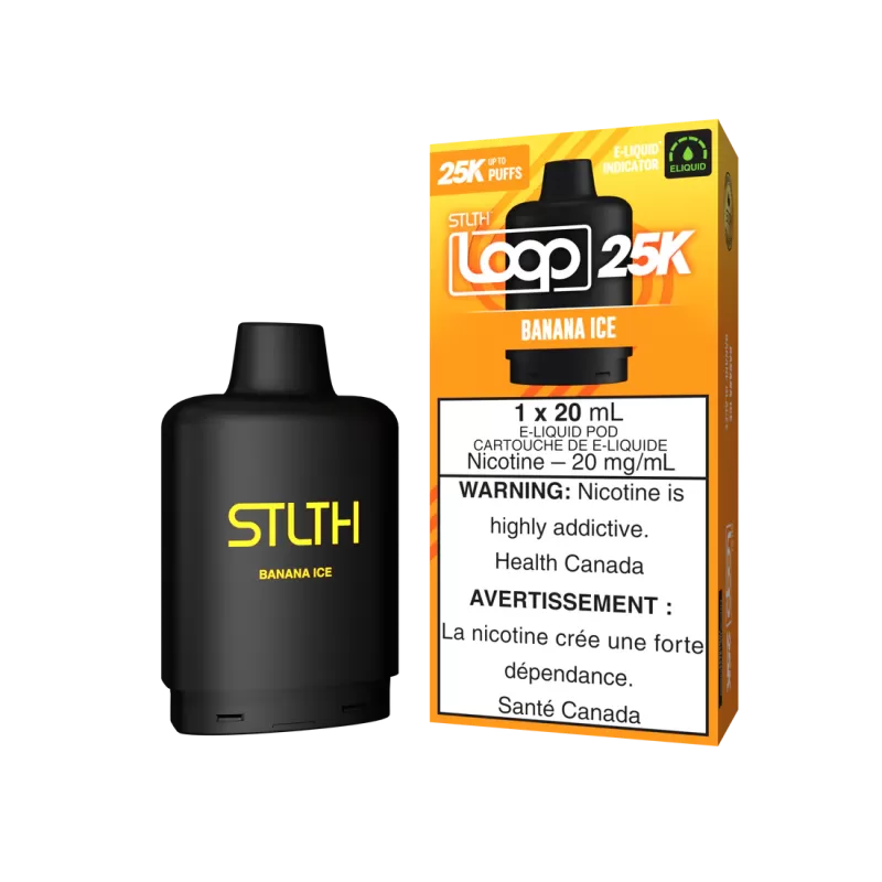 Stlth Loop Pod 25K Banana Ice 20mg - 20ml (Provincial)