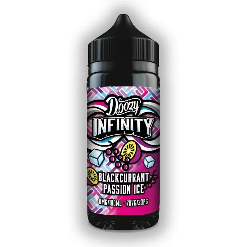 Doozy Infinity 70/30 Blackcurrant Passion Ice 100ml Shortfill E-Liquid