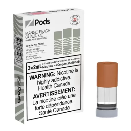 Z POD 2% 3 X 2ML – MANGO PEACH GUAVA ICE
