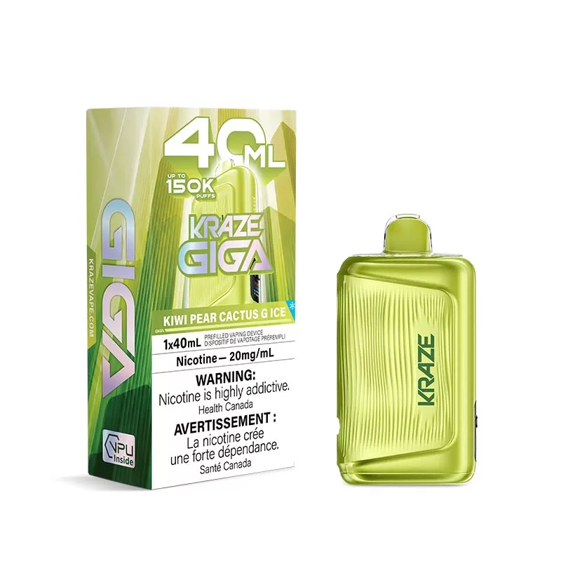 Kraze Giga Disposable - Kiwi Pear Cactus G Ice