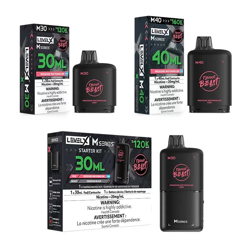 Level X M Series Pod - Flavour Beast - Weekend Watermelon Iced (AB)
