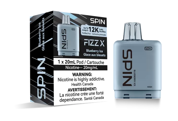 SPIN FIZZ X POD 12000 - BLUEBERRY ICE