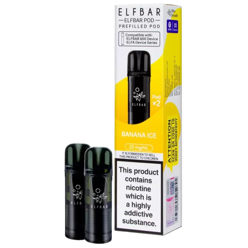 Banana Ice Elf Bar 600 Prefilled Pods
