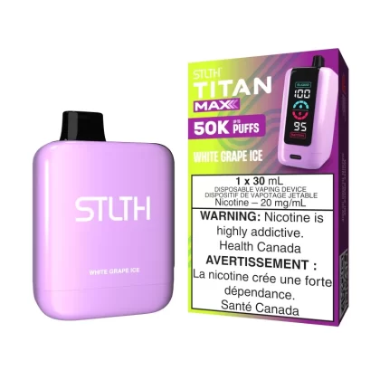 White Grape Ice STLTH Titan Max – Disposable Vape