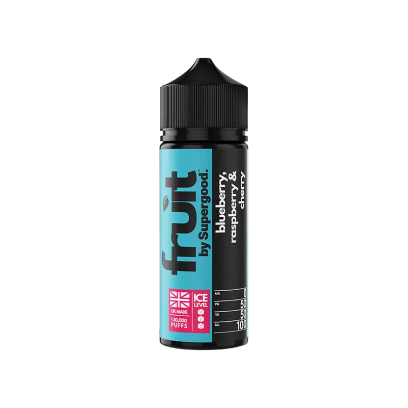 Blueberry Raspberry & Cherry 100ml Shortfill E-Liquid by Supergood Fruit