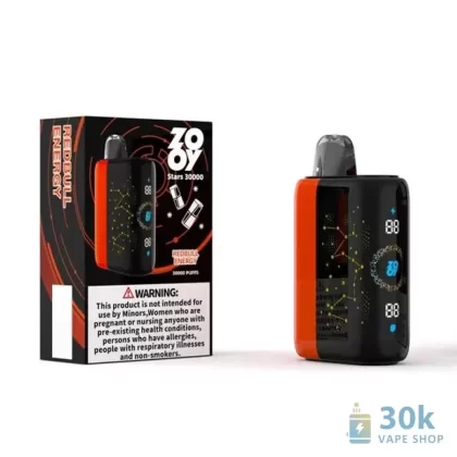 Zooy Stars 30000 Disposable Vape – 30,000 Puffs with LED Screen & Adjustable Airflow