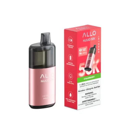 Allo Nuud 50k Strawberry Disposable 20mg/mL (Provincial )