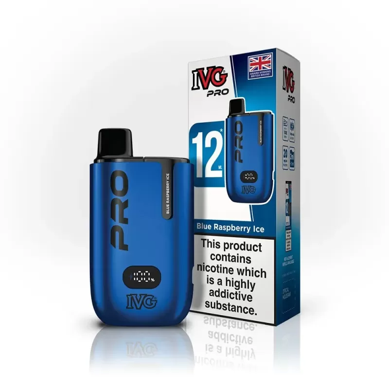 IVG Pro 12 Blue Raspberry Ice Vape Kit