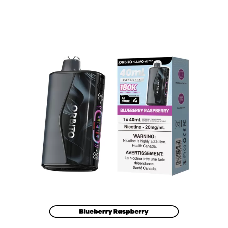 Blueberry Raspberry – ORBITO LUMO AI Pro+ 180K Disposable Vape