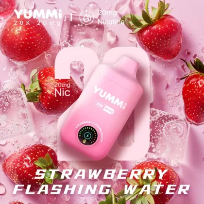 YUMMI 20K (20000) Disposable Vape - Strawberry Flashing Water