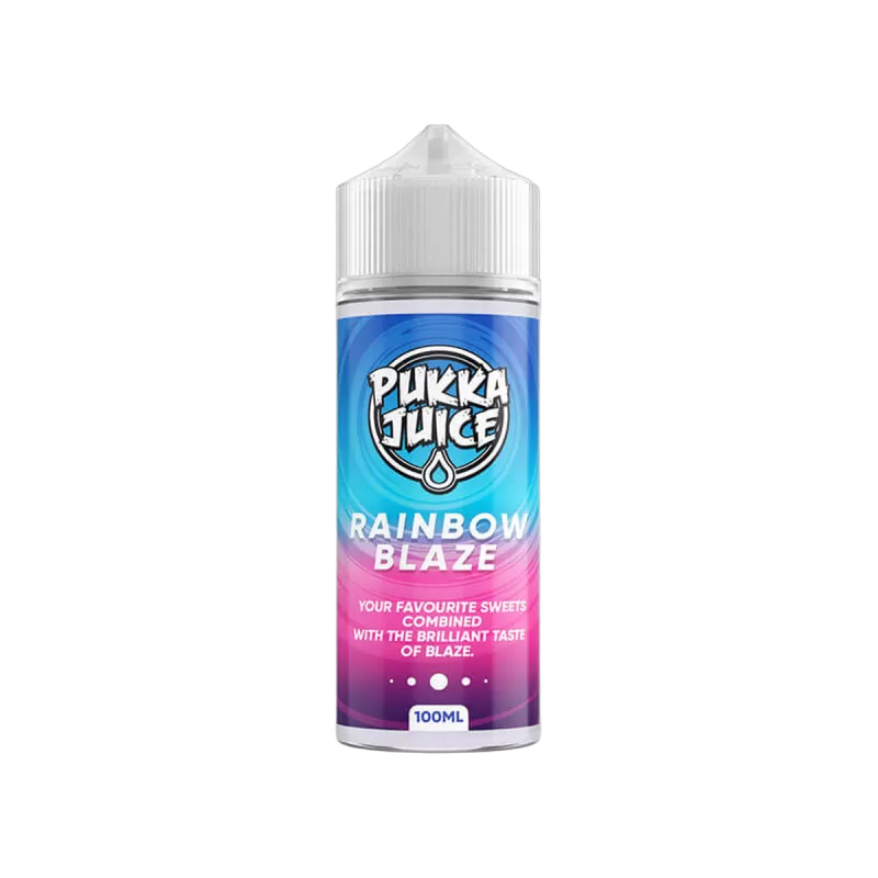 Rainbow Blaze 100ml Shortfill E-Liquid by Pukka Juice