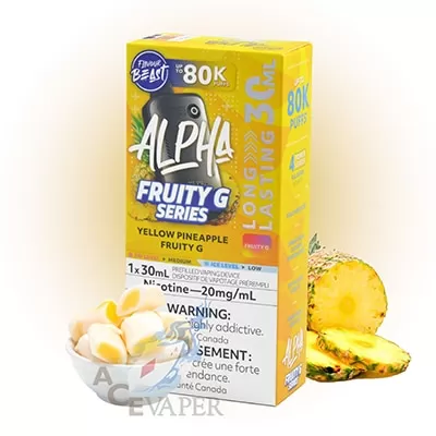 Yellow Pineapple Fruity G Alpha Disposable Vape by Flavour Beast