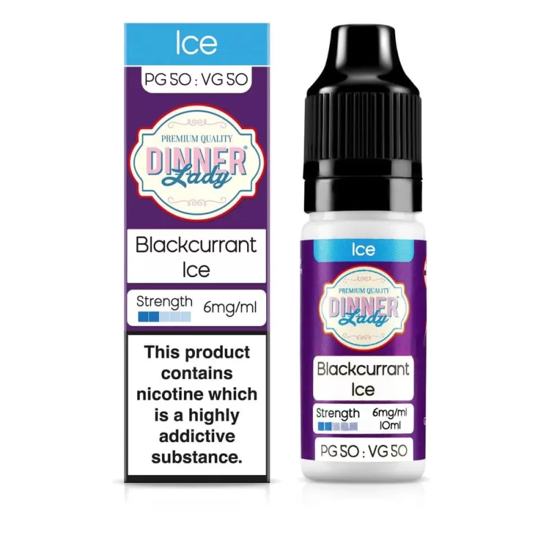 Blackcurrant Ice E-Liquid By Dinner Lady 10ml