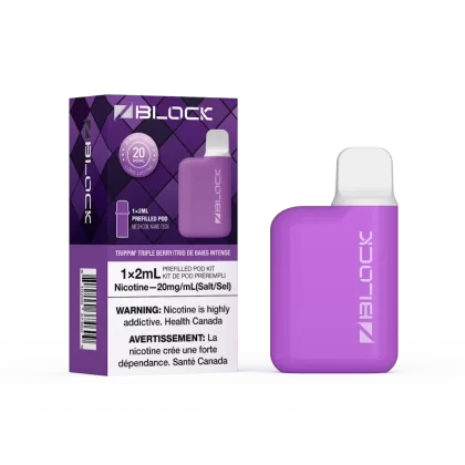 ZBlock Pod Vape Starter Kit (Device + 1 Pod) - Trippin Triple Berry