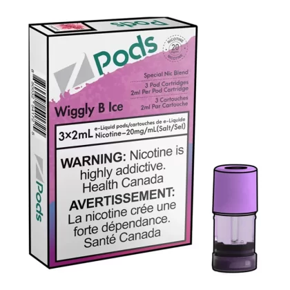 Z POD 2% 3 X 2ML – WIGGLY B ICE