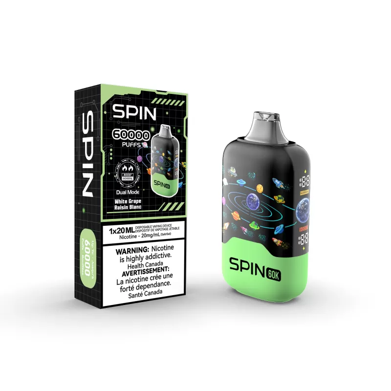 Spin 60K (60000) Disposable Vape - White Grape