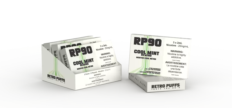 Cool Mint Rewind - Retro Puff Rp90 Boosted Pods