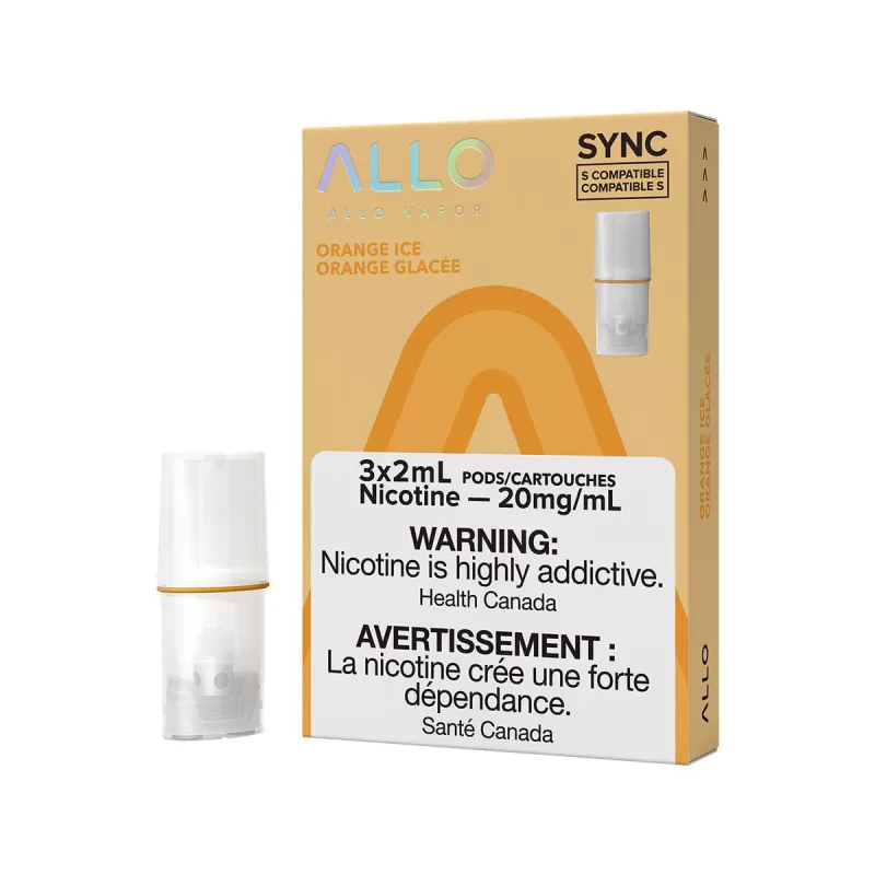 STLTH Compatible Allo Sync Orange Ice Vape Pods