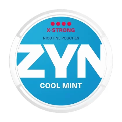 ZYN Cool Mint Slim X-Strong Nicotine Pouches – Snus Pods (11mg)